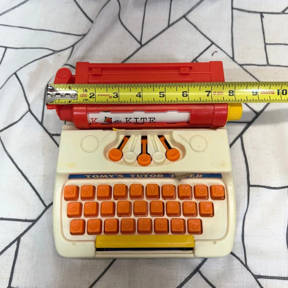 Tomy Tutor Typer Multi-Color Vintage 1977 Educational Preschool Toy Typewriter